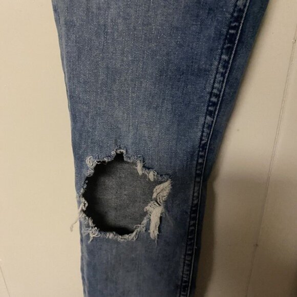 Free People Jeans Light Wash OB754010R Womens Sz 25R Destroyed Skinny Pant NWT - Picture 6 of 9